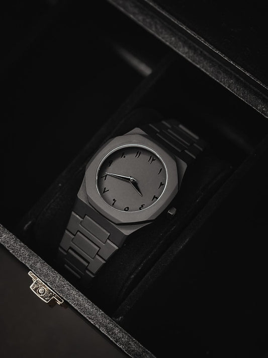 Full Black Aura Quartz Watch – Lightweight Design, , Premium Quality & Finish – Best Quality Analog Watch For Boys – Watch For Men | Full Black Color Watch (with Random Box)